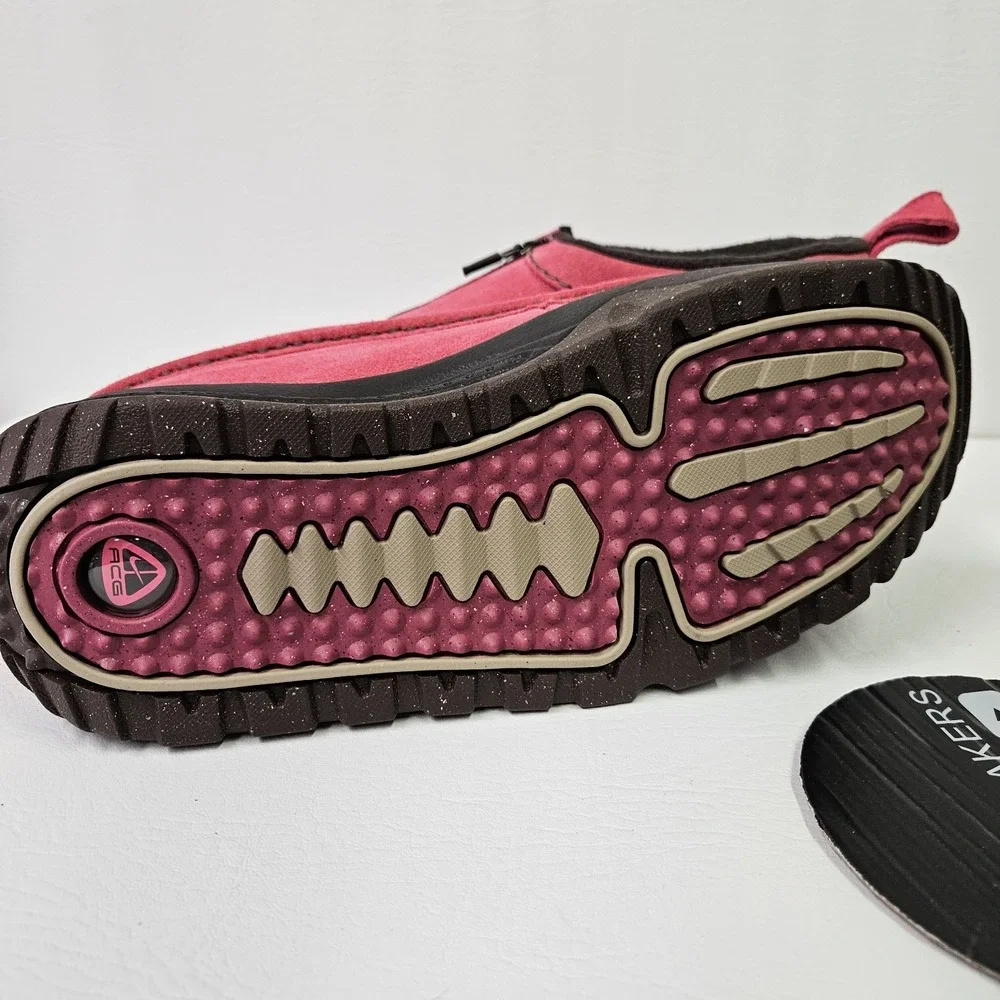 Nike ACG Izy Suede Zipper Rush Pink Black Moccasin FV4317 600 Men's Size 9.5